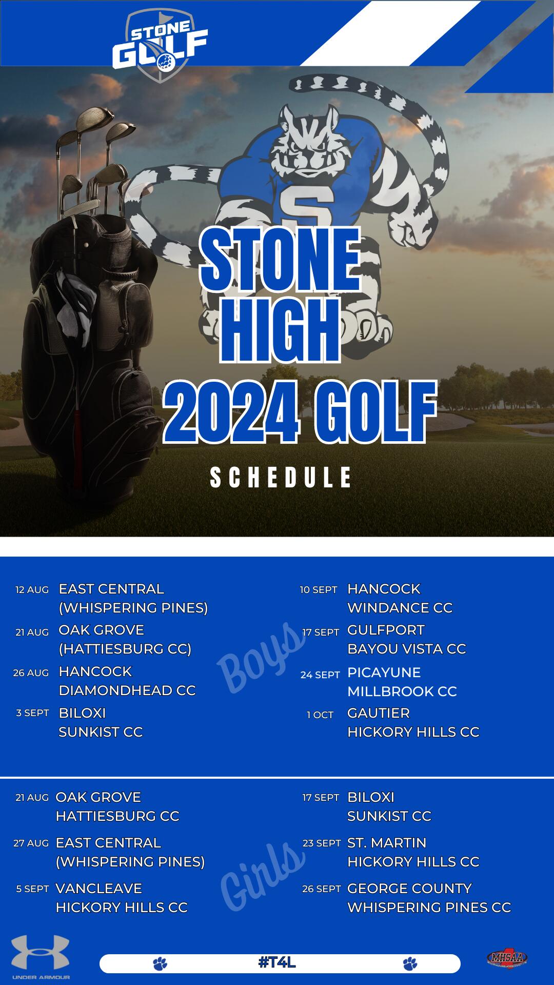 Golf Schedule